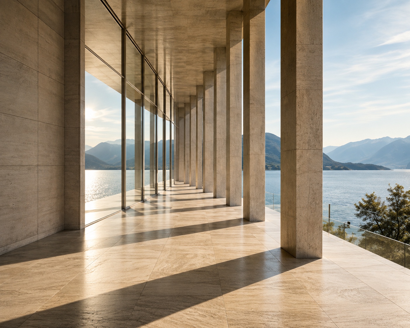Contemporary lakeside architecture